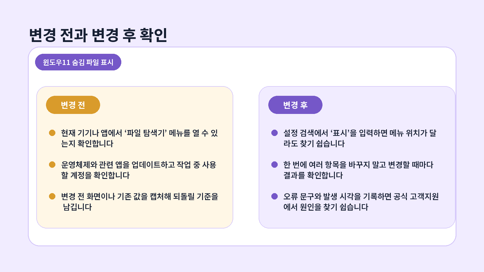 윈도우11 숨김 파일 표시|AppData 폴더 찾는 7단계 1 윈도우11 숨김 파일 표시 핵심 확인 항목