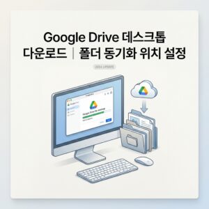 ai thumbnail minimal Google Drive 데스크톱 다운로드｜폴더 동기화 위치 설정 1790257596
