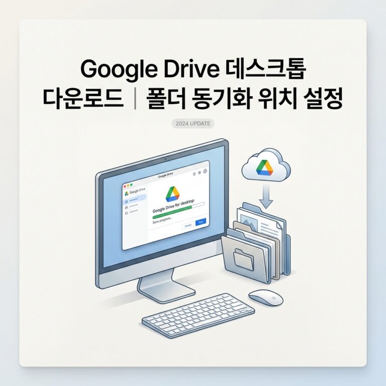 ai thumbnail minimal Google Drive 데스크톱 다운로드｜폴더 동기화 위치 설정 1790257596