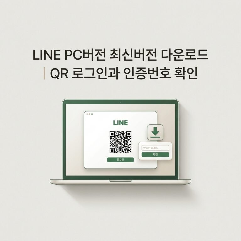 ai thumbnail minimal LINE PC버전 최신버전 다운로드｜QR 로그인과 인증번호 확인 1790257626