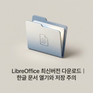 ai thumbnail minimal LibreOffice 최신버전 다운로드｜한글 문서 열기와 저장 주의 1790260188