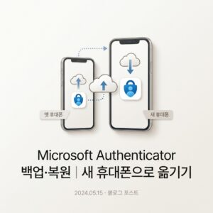 ai thumbnail minimal Microsoft Authenticator 백업·복원｜새 휴대폰으로 옮기기 1790076817