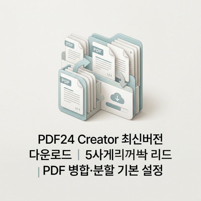 ai thumbnail minimal PDF24 Creator 최신버전 다운로드｜PDF 병합·분할 기본 설정 1790248883