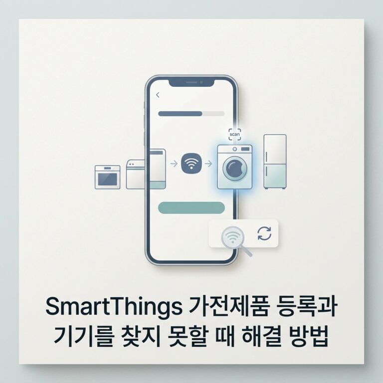 ai thumbnail minimal SmartThings 가전제품 등록과 기기를 찾지 못할 때 해결 방법 1789825760