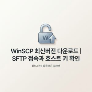 ai thumbnail minimal WinSCP 최신버전 다운로드｜SFTP 접속과 호스트 키 확인 1790248923