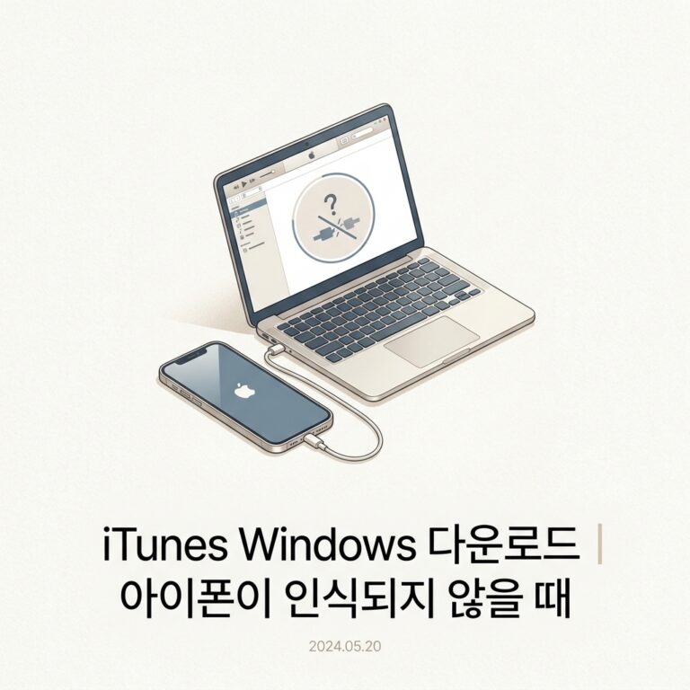ai thumbnail minimal iTunes Windows 다운로드｜아이폰이 인식되지 않을 때 1790249079