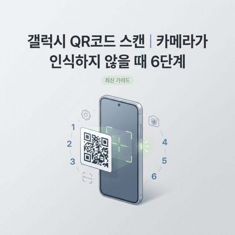 ai thumbnail minimal 갤럭시 QR코드 스캔｜카메라가 인식하지 않을 때 6단계 1790074463