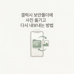 ai thumbnail minimal 갤럭시 보안폴더에 사진 옮기고 다시 내보내는 방법 1789735169