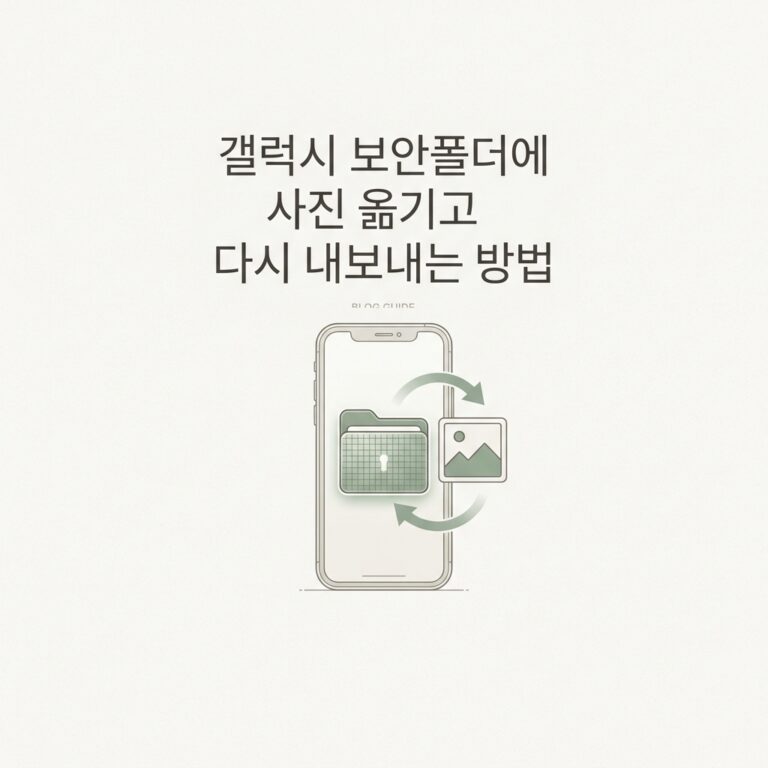 ai thumbnail minimal 갤럭시 보안폴더에 사진 옮기고 다시 내보내는 방법 1789735169
