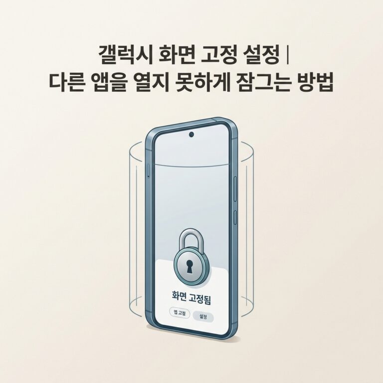 ai thumbnail minimal 갤럭시 화면 고정 설정｜다른 앱을 열지 못하게 잠그는 방법 1790074152