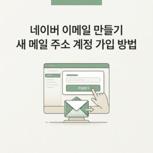 ai thumbnail minimal 네이버 이메일 만들기 새 메일 주소 계정 가입 방법 1789146312