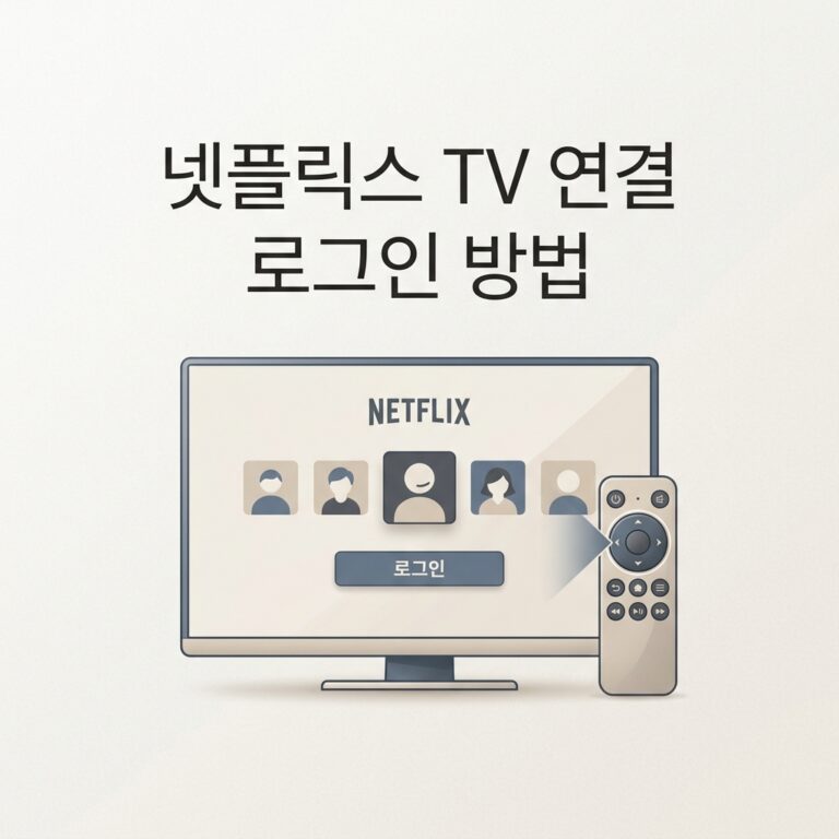 ai thumbnail minimal 넷플릭스 TV 연결 로그인 방법 1788689928