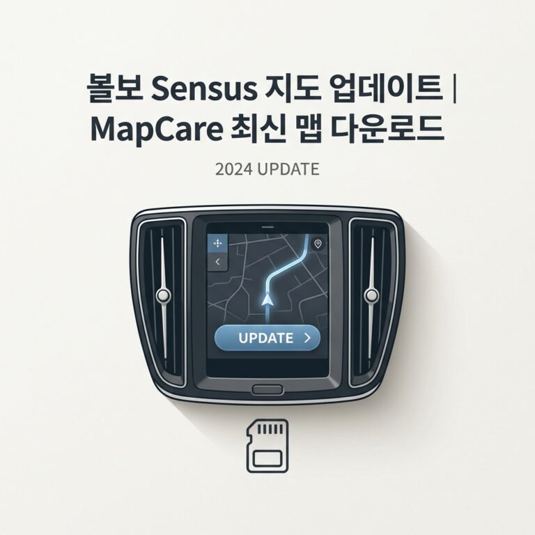 ai thumbnail minimal 볼보 Sensus 지도 업데이트｜MapCare 최신 맵 다운로드 1790226372