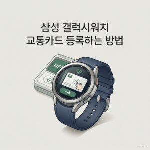 ai thumbnail minimal 삼성 갤럭시워치 교통카드 등록하는 방법 1788868525