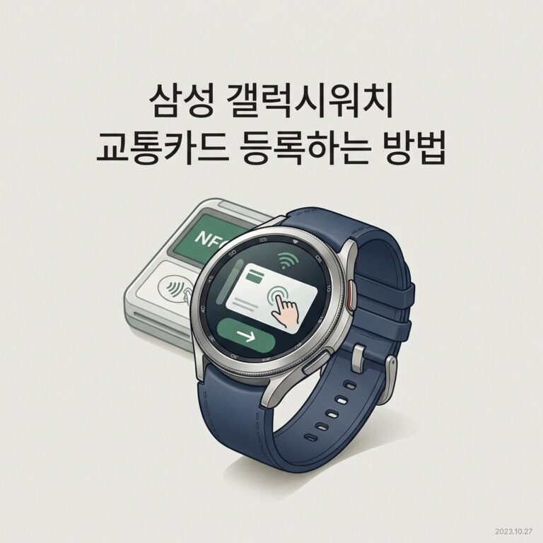 ai thumbnail minimal 삼성 갤럭시워치 교통카드 등록하는 방법 1788868525