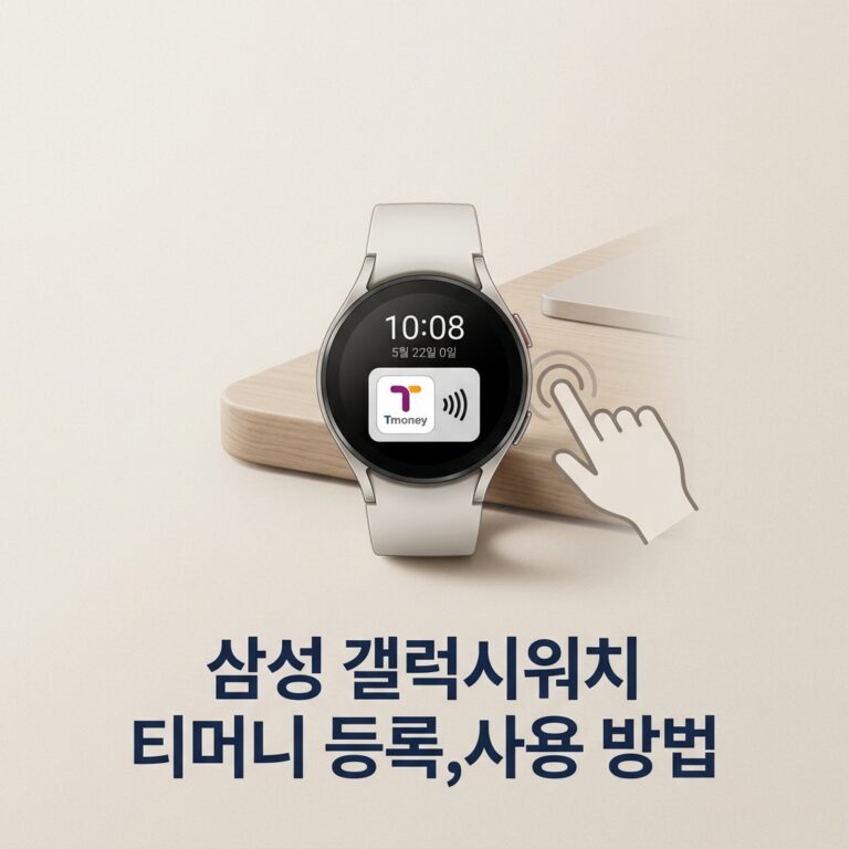 ai thumbnail minimal 삼성 갤럭시워치 티머니 등록사용 방법 1788868652