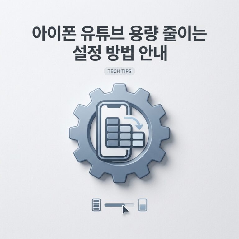 ai thumbnail minimal 아이폰 유튜브 용량 줄이는 설정 방법 안내 1789146683