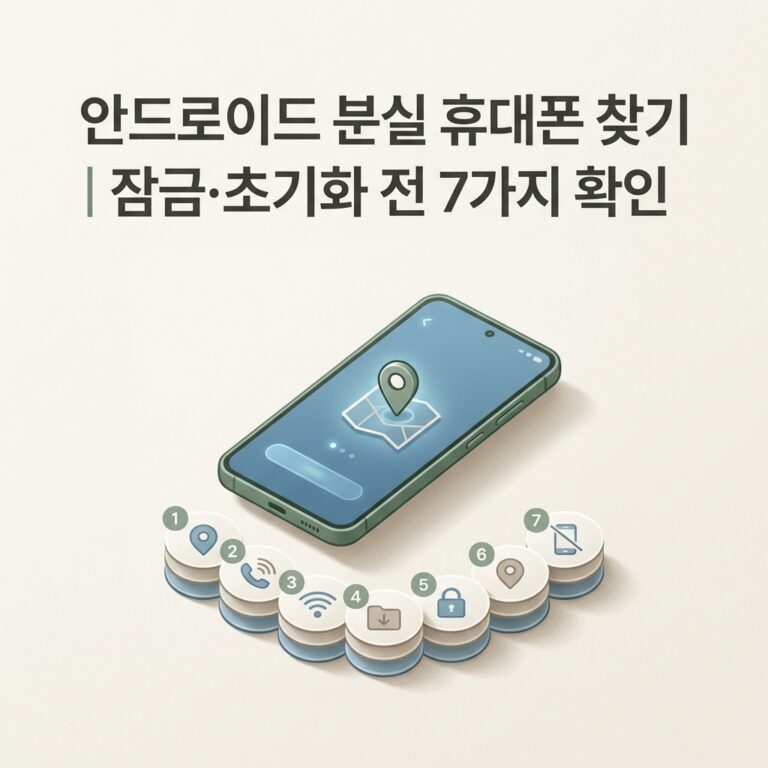 ai thumbnail minimal 안드로이드 분실 휴대폰 찾기｜잠금·초기화 전 7가지 확인 1789911590