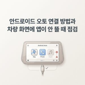 ai thumbnail minimal 안드로이드 오토 연결 방법과 차량 화면에 앱이 안 뜰 때 점검 1789825685