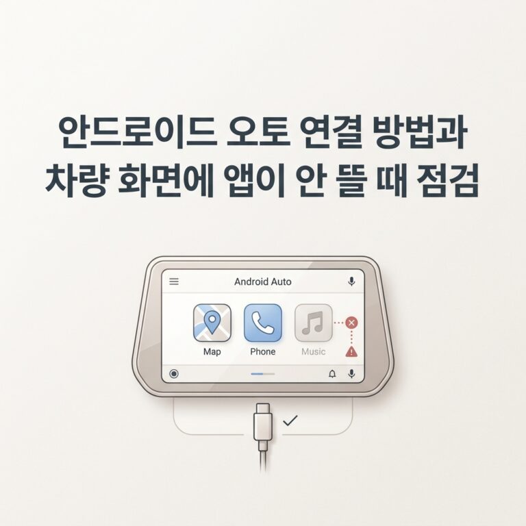 ai thumbnail minimal 안드로이드 오토 연결 방법과 차량 화면에 앱이 안 뜰 때 점검 1789825685