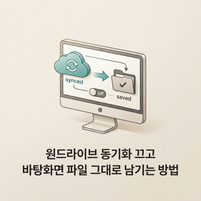 ai thumbnail minimal 원드라이브 동기화 끄고 바탕화면 파일 그대로 남기는 방법 1789825292