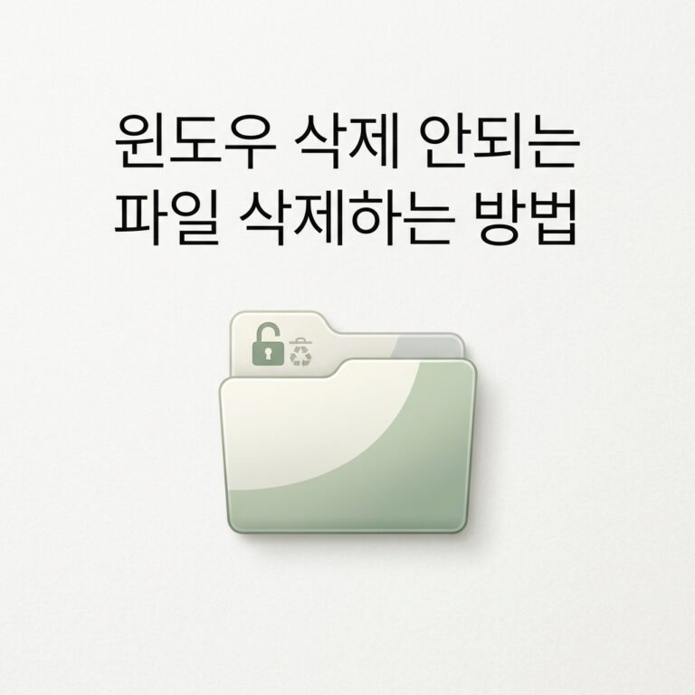 ai thumbnail minimal 윈도우 삭제 안되는 파일 삭제하는 방법 1788869943