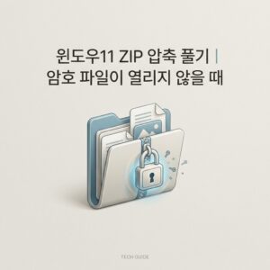 ai thumbnail minimal 윈도우11 ZIP 압축 풀기｜암호 파일이 열리지 않을 때 1789910664