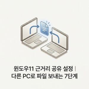 ai thumbnail minimal 윈도우11 근거리 공유 설정｜다른 PC로 파일 보내는 7단계 1789910802