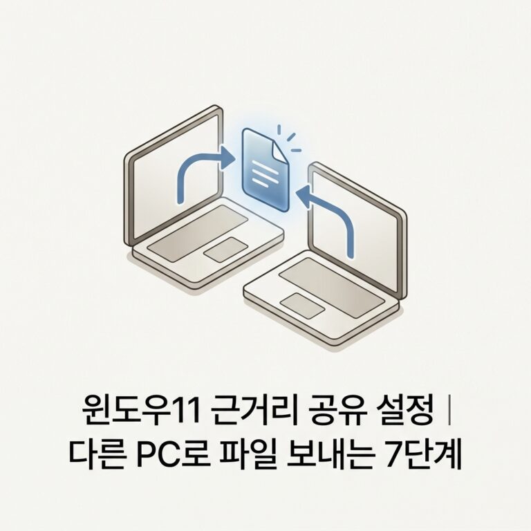 ai thumbnail minimal 윈도우11 근거리 공유 설정｜다른 PC로 파일 보내는 7단계 1789910802