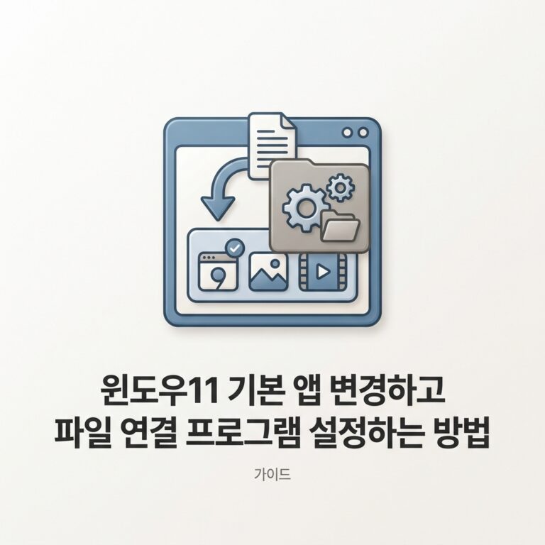 ai thumbnail minimal 윈도우11 기본 앱 변경하고 파일 연결 프로그램 설정하는 방법 1789737308