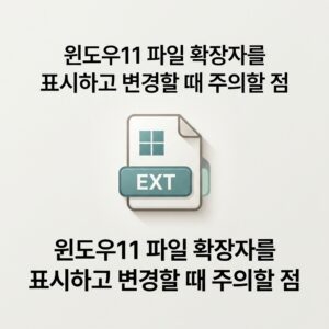 ai thumbnail minimal 윈도우11 파일 확장자를 표시하고 변경할 때 주의할 점 1789812351
