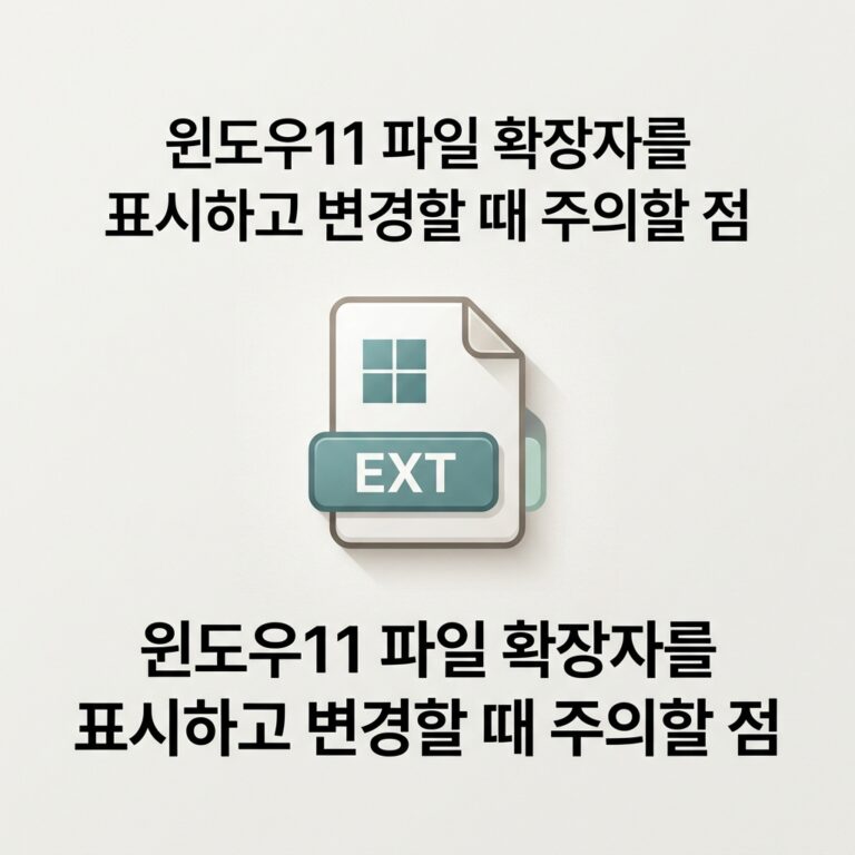 ai thumbnail minimal 윈도우11 파일 확장자를 표시하고 변경할 때 주의할 점 1789812351