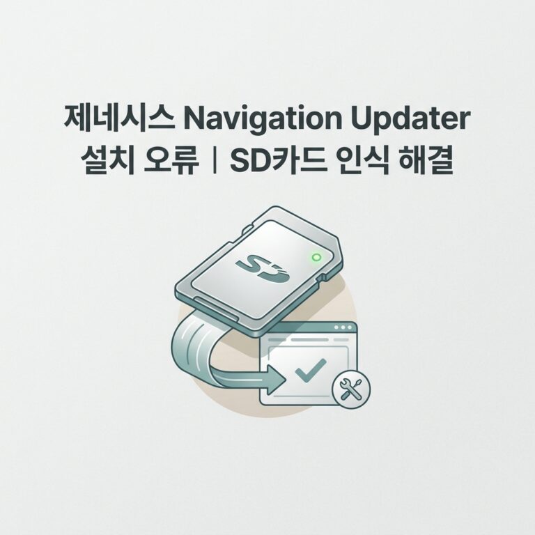 ai thumbnail minimal 제네시스 Navigation Updater 설치 오류｜SD카드 인식 해결 1790230488