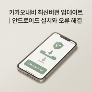 ai thumbnail minimal 카카오내비 최신버전 업데이트｜안드로이드 설치와 오류 해결 1790226087