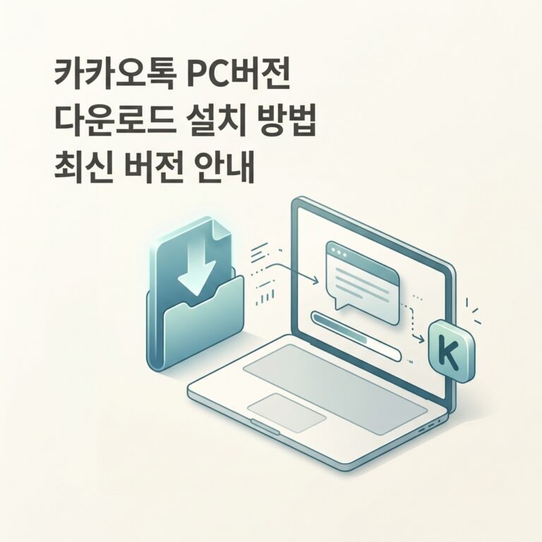 ai thumbnail minimal 카카오톡 PC버전 다운로드 설치 방법 최신 버전 안내 1789146186