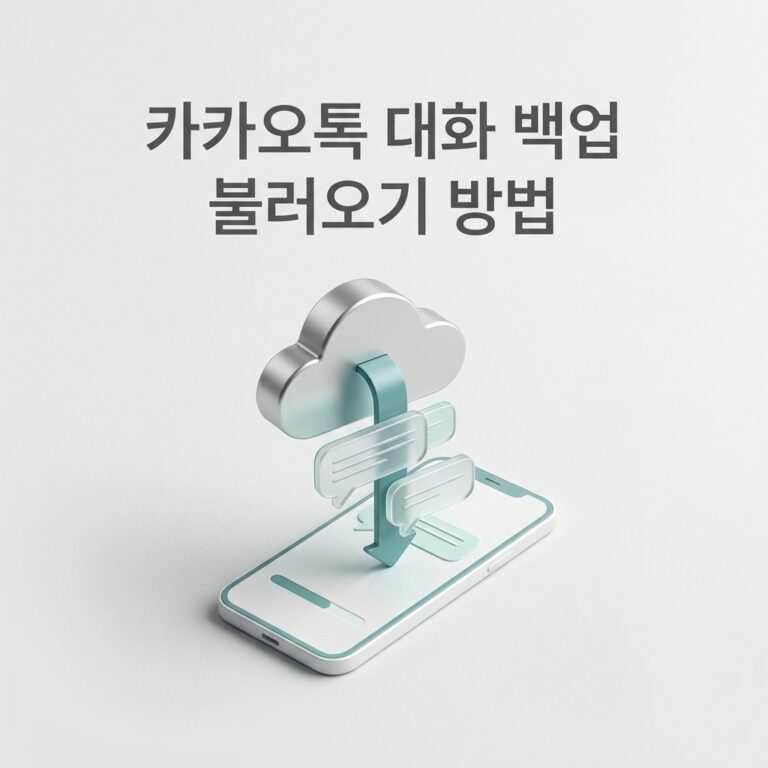 ai thumbnail minimal 카카오톡 대화 백업 불러오기 방법 1788260736