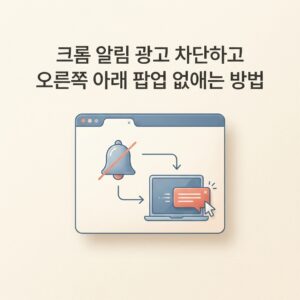 ai thumbnail minimal 크롬 알림 광고 차단하고 오른쪽 아래 팝업 없애는 방법 1789735764