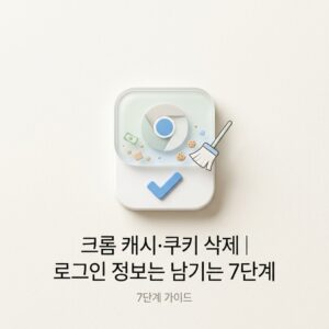 ai thumbnail minimal 크롬 캐시·쿠키 삭제｜로그인 정보는 남기는 7단계 1789911362
